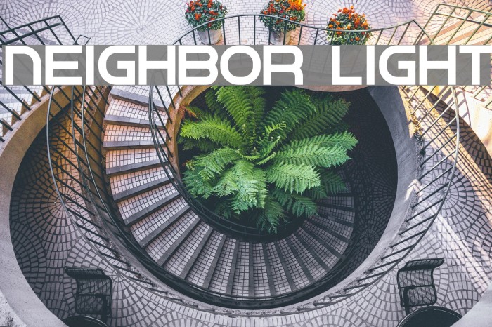 Neighbor Light Font examples