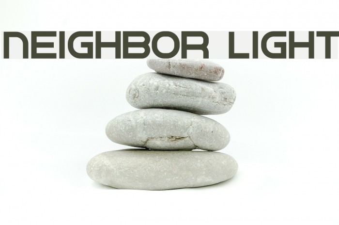Neighbor Light Font examples
