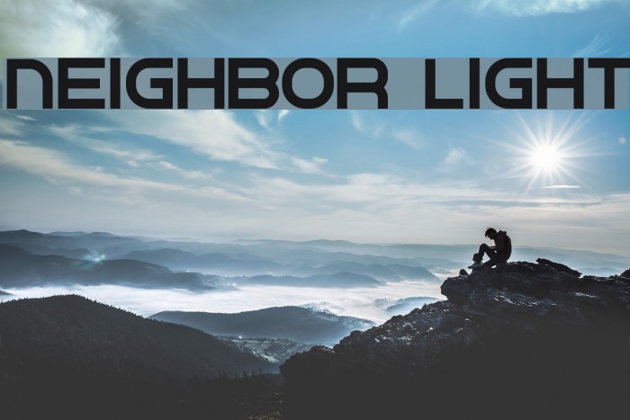 Neighbor Light Font examples