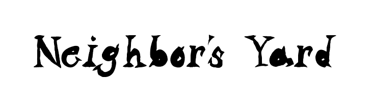 Neighbor's Yard  font caratteri gratis