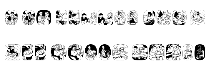 Neighbours Font LOWERCASE
