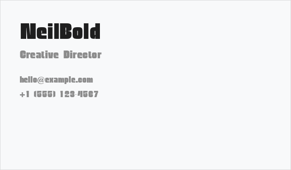 NeilBold Business Card