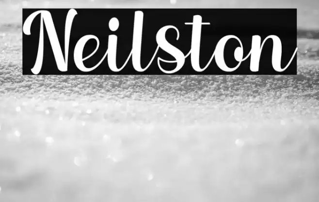 Neilston Font examples