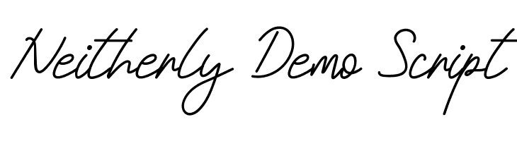 Neitherly Demo Script  Free Fonts Download