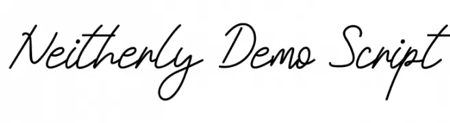 Neitherly Demo Script फ़ॉन्ट