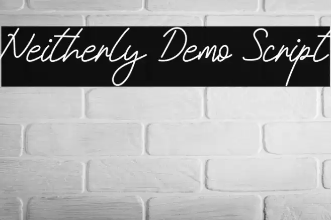 Neitherly Demo Script फ़ॉन्ट examples
