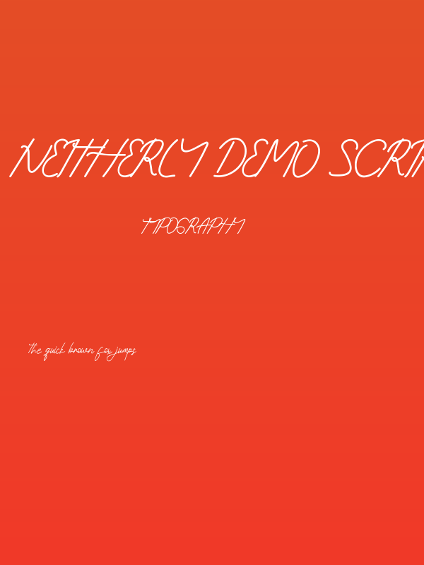 Neitherly Demo Script Poster