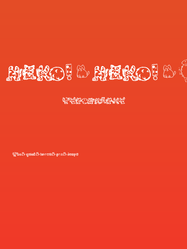 Neko! Neko! [ Poster