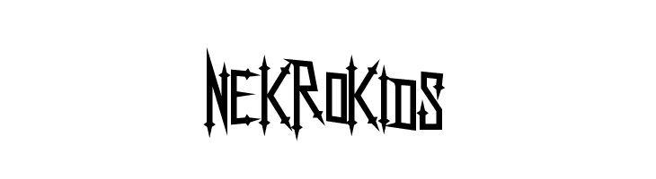 NekroKids  Скачать бесплатные шрифты