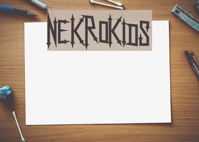 NekroKids Font examples