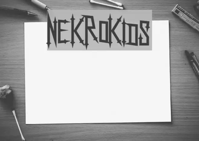 NekroKids フォント examples