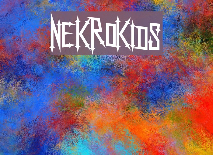 NekroKids Font examples