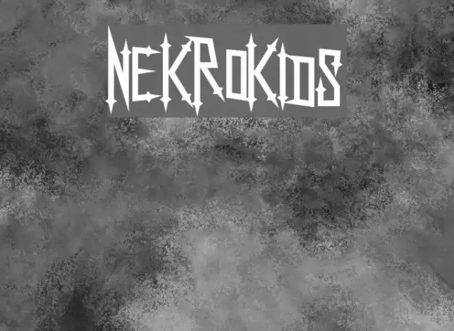 NekroKids フォント examples
