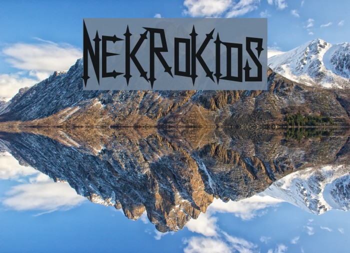 NekroKids Font examples