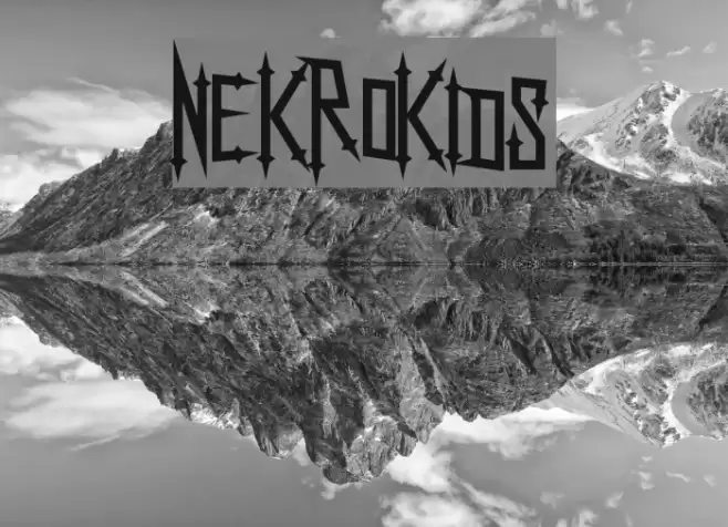 NekroKids フォント examples