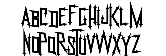 NekroKids Font LOWERCASE