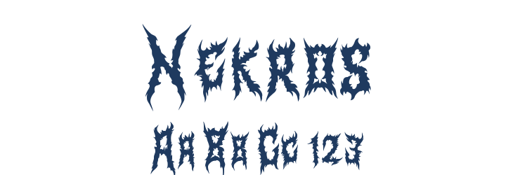 Nekros Font Preview