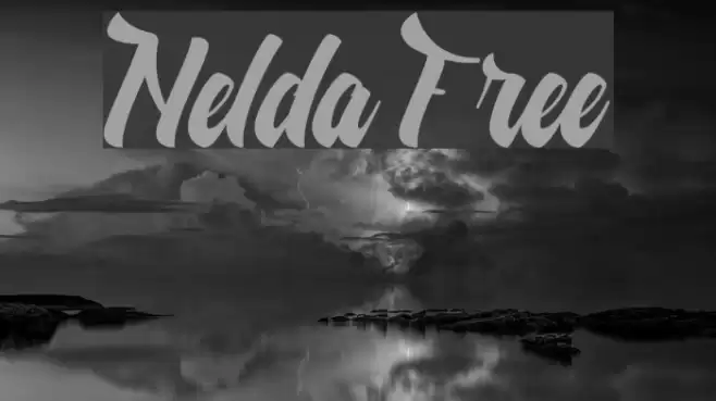 Nelda Free Font examples