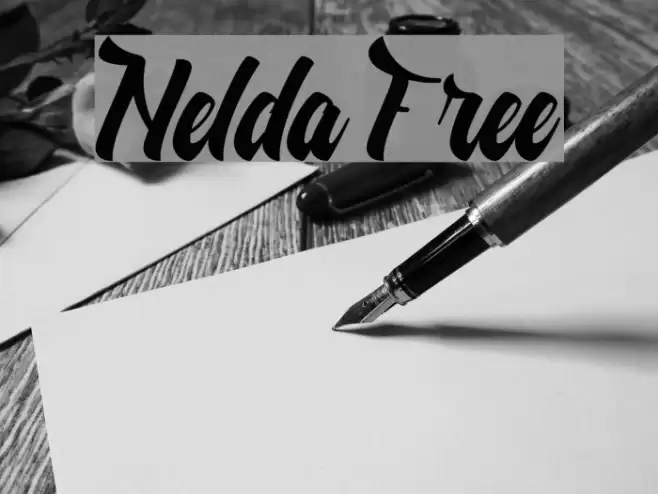 Nelda Free Font examples