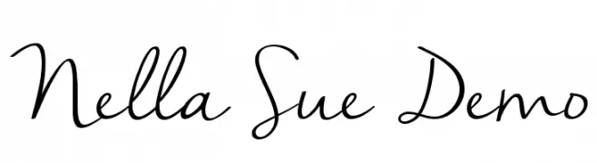 Nella Sue Demo  नि: शुल्क फ़ॉन्ट्स डाउनलोड