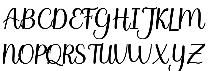 Nella Font UPPERCASE