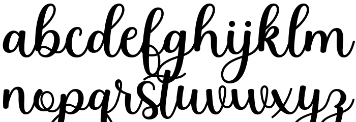 Nella Font LOWERCASE