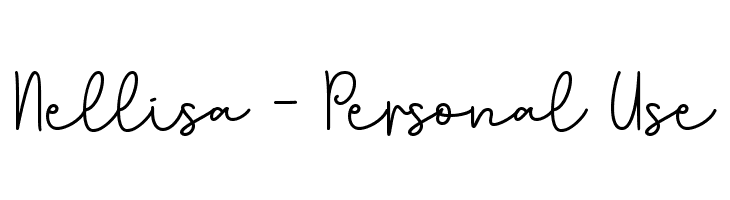 Nellisa - Personal Use  नि: शुल्क फ़ॉन्ट्स डाउनलोड