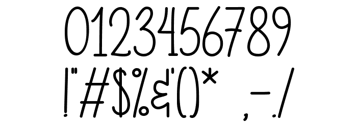 Nellisa - Personal Use Font OTHER CHARS