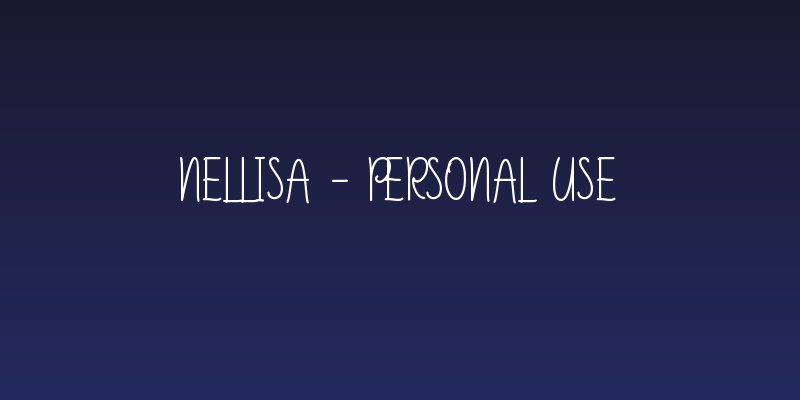 Nellisa - Personal Use Social Header