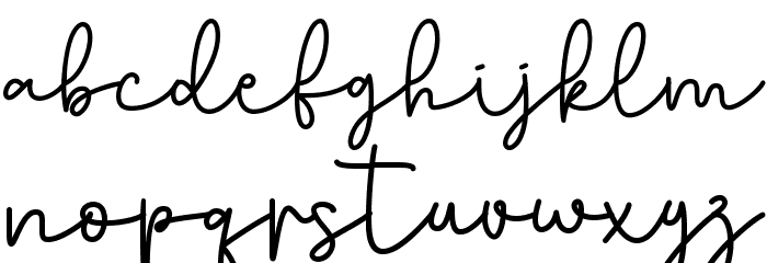 Nellisa - Personal Use Font LOWERCASE