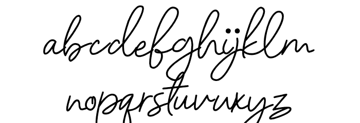 Nellyta Font LOWERCASE