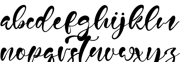 Nelville Font LOWERCASE