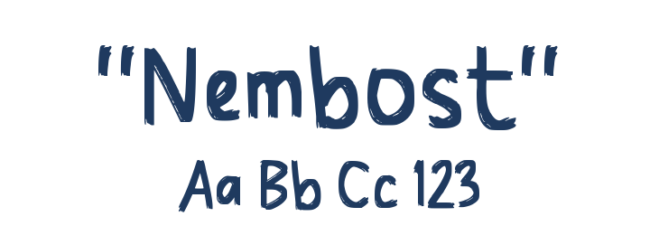 "Nembost" Font Preview