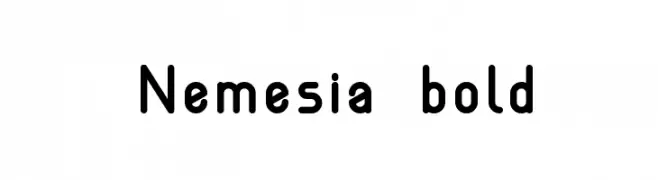 Nemesia bold  font caratteri gratis