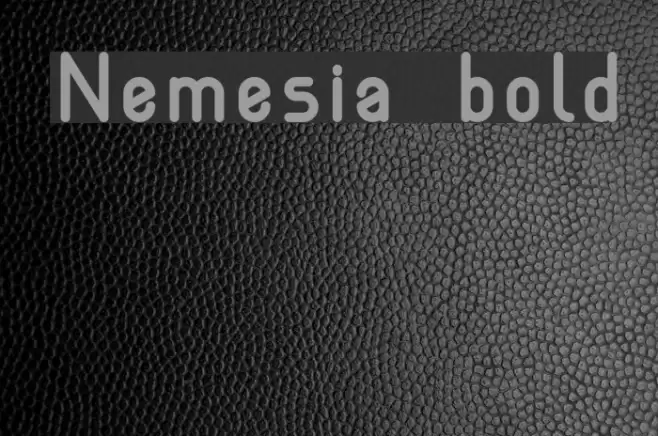Nemesia bold Font examples