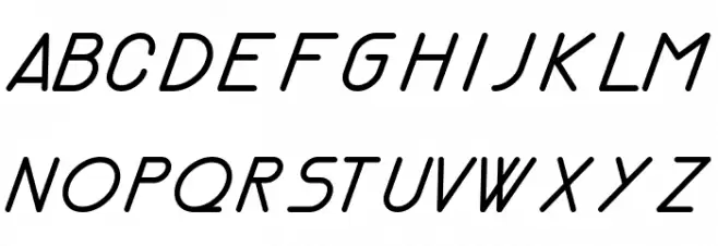 Nemesia italic Font Litere mari