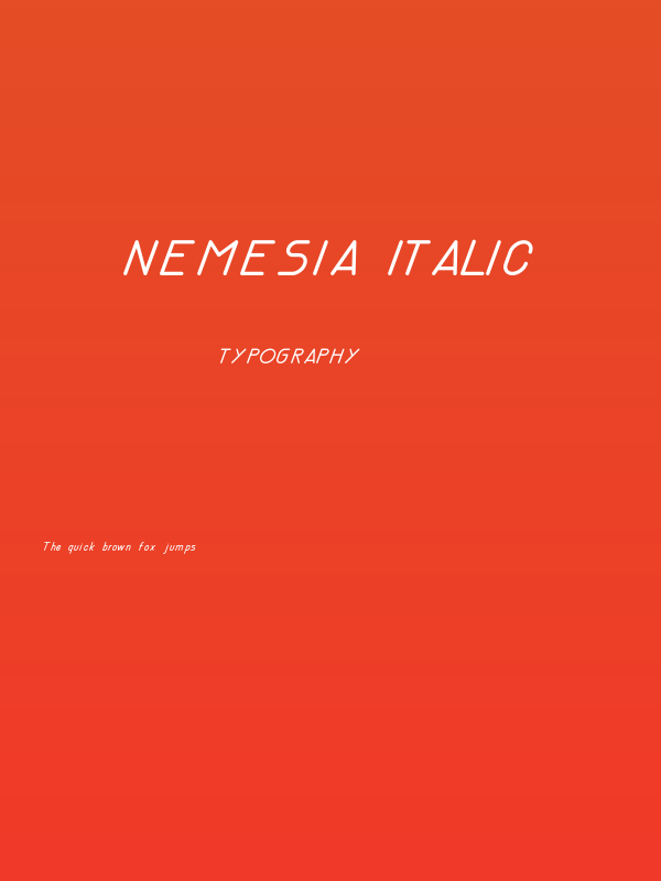 Nemesia italic Poster