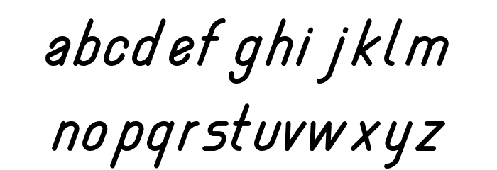 Nemesia italic Font LOWERCASE
