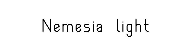 Nemesia light  Frei Schriftart Herunterladen