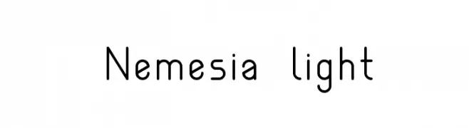 Nemesia light  baixar fontes gratis