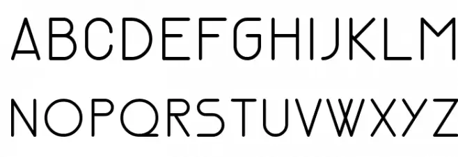 Nemesia light フォント 大文字