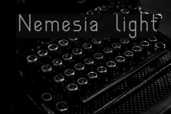 Nemesia light Font examples