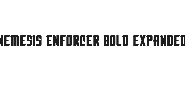Nemesis Enforcer Bold Expanded Logo