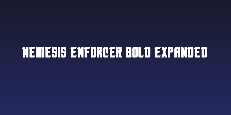 Nemesis Enforcer Bold Expanded Social Header