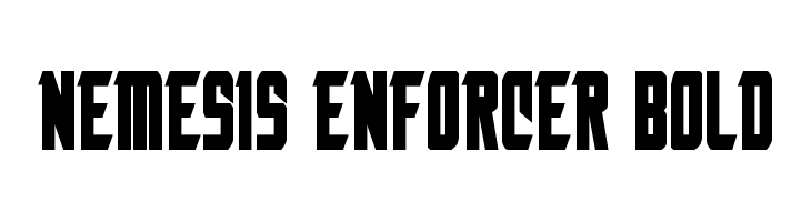 Nemesis Enforcer Bold  Скачать бесплатные шрифты