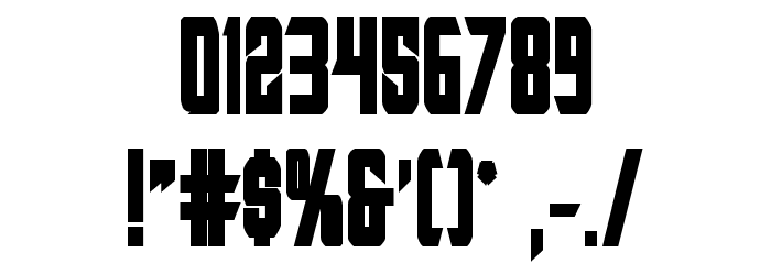 Nemesis Enforcer Bold Font OTHER CHARS