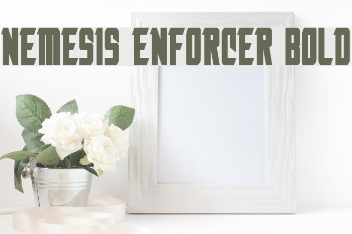 Nemesis Enforcer Bold Font examples