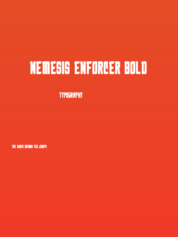 Nemesis Enforcer Bold Poster