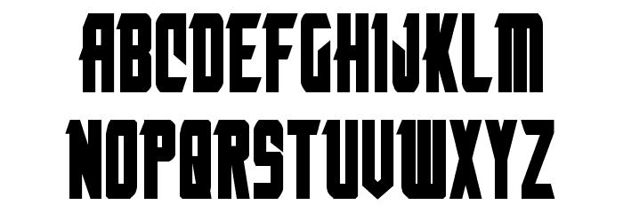 Nemesis Enforcer Bold Font LOWERCASE