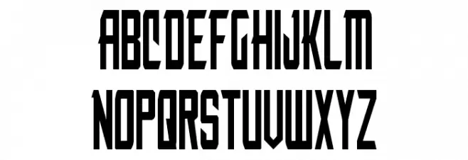 Nemesis Enforcer Condensed Font Litere mari